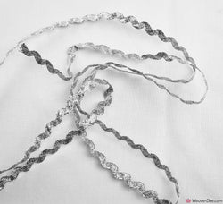 Ric-Rac Braid 11mm - Metallic Silver