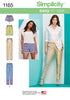 Simplicity - S1165 Misses' Pull-on Pants, Long or Short Shorts - WeaverDee.com Sewing & Crafts - 1