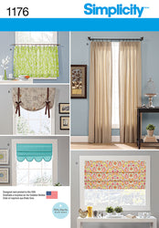 Simplicity - S1176 Window Treatments - WeaverDee.com Sewing & Crafts - 1