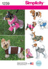 Simplicity - S1239 Dog Coats in Three Sizes - WeaverDee.com Sewing & Crafts - 1