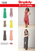 Simplicity - S1358 Misses' Knit Dresses + Neckline Variations | EASY - WeaverDee.com Sewing & Crafts - 1