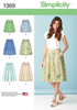 Simplicity - S1369 Misses' Skirts in 3 Lengths - WeaverDee.com Sewing & Crafts - 1