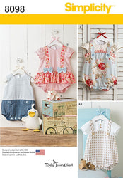 Simplicity - S8098 Babies' Rompers, Sandals, & Stuffed Duck - WeaverDee.com Sewing & Crafts - 1