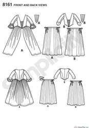 Simplicity - S8161 Misses' 18th Century Costumes - WeaverDee.com Sewing & Crafts - 1