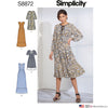 Simplicity Pattern S8872 Misses' Pullover Dress