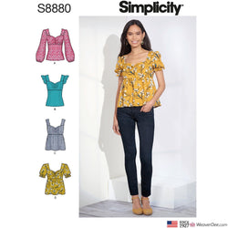 Simplicity Pattern S8880 Misses' Tops