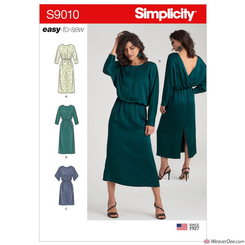 Simplicity Pattern S9010 Misses' Dresses with Length Variation