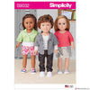 Simplicity Pattern S9032 18" Unisex Doll Clothes