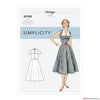 Simplicity Pattern S9105 Misses' Vintage 1950s Dress With Detachable Collar