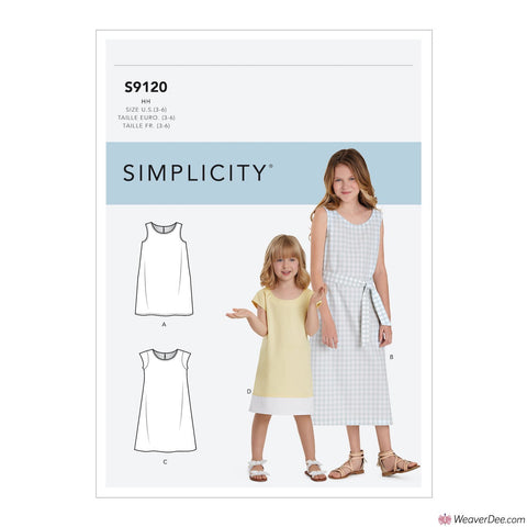 Simplicity Pattern S9120 Children's & Girls' Dresses