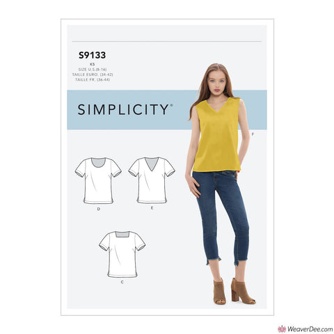 Simplicity Pattern S9133 Misses' Tops