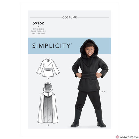 Simplicity Pattern S9162 Children's Cape Costumes