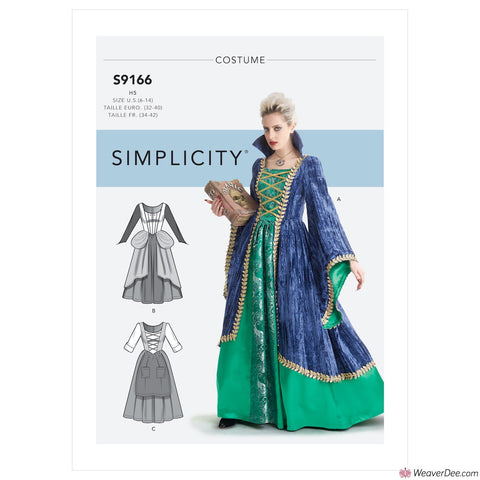 Simplicity Pattern S9166 Misses' Fantasy Costumes