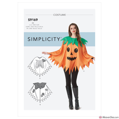 Simplicity Pattern S9169 Misses' Character Poncho Costumes