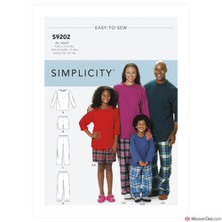 Simplicity Pattern S9202 Pyjama T-Shirt, Shorts & Pants