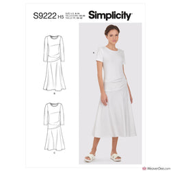 Simplicity Pattern S9222 Misses' Knit Dress In 2 Lengths