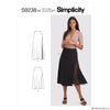 Simplicity Pattern S9238 Misses' Skirts