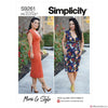 Simplicity Pattern S9261 Misses' Knits Only Dress In 2 Lengths