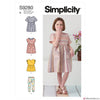 Simplicity Pattern S9280 Children's Dresses, Top & Leggings
