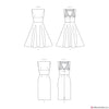 Simplicity Pattern S9286 Misses' Fold-back Facing Dresses