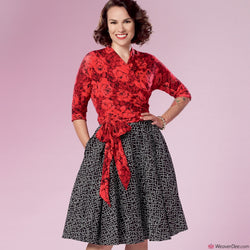 Simplicity Pattern S9288 Misses' Wrap Top & Flared Skirt