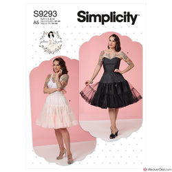 Simplicity Pattern S9293 Misses' Full Slip & Petticoat