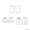 Simplicity Pattern S9314 Men's Knit Top & Shorts
