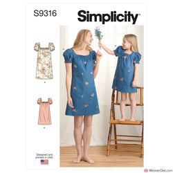 Simplicity Pattern S9316 Mother & Daughter Dresses