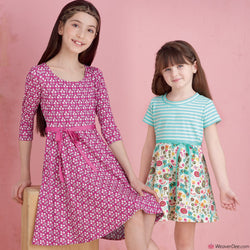 Simplicity Pattern S9322 Children's & Girls' Pullover Dresses