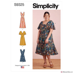 Simplicity Pattern S9325 Misses' & Women's Dress with Length & Sleeve Variations
