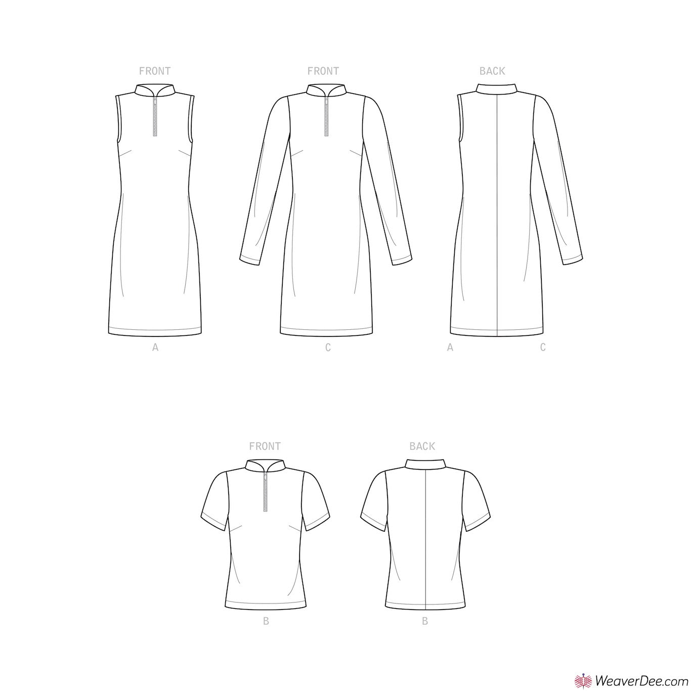 Simplicity Pattern S9328 Misses' Knit Dresses & Top – WeaverDee.com