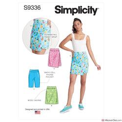 Simplicity Pattern S9336 Misses' Knit Skorts & Shorts