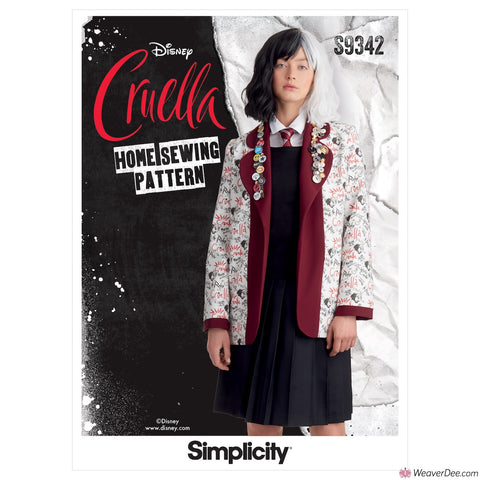 Disney Simplicity Pattern S9342 Cruella de Vil Costume - Unisex