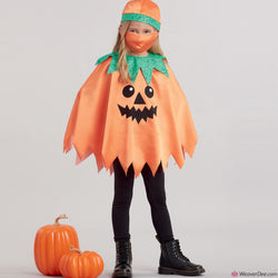 Simplicity Pattern S9351 Children's Poncho Costumes - Pumpkin, Scarecrow, Ghost, Skeleton