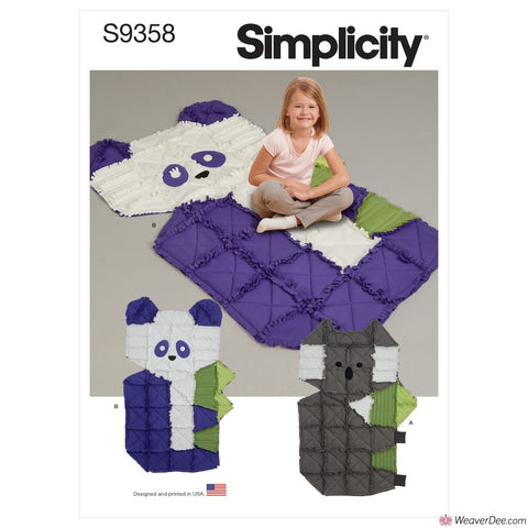 Simplicity Pattern S9358 Fleece Rag Quilts