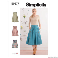 Simplicity Pattern S9377 Misses' Flared Skirts in 2 Lengths