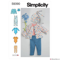 Simplicity Pattern S9390 Babies' Knit Layette