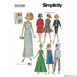 Simplicity Pattern S9396 Vintage Doll Clothes for 11½" Doll