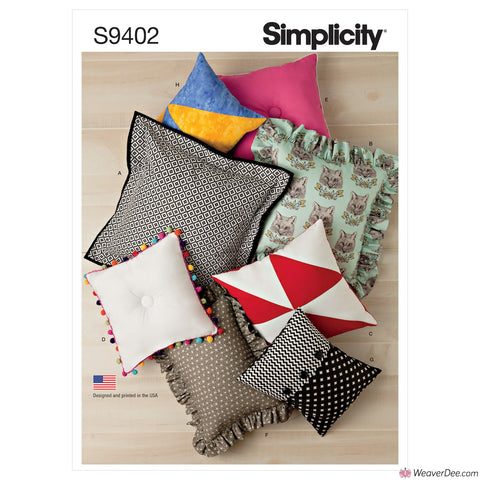 Simplicity Pattern S9402 Easy Pillows