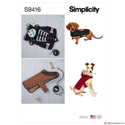 Simplicity Pattern S9416 Dog Coats