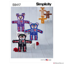 Simplicity Pattern S9417 Stuffed Animals