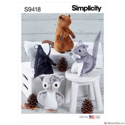Simplicity Pattern S9418 Stuffed Animals