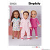 Simplicity Pattern S9425 18" Doll Clothes