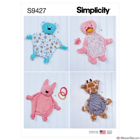 Simplicity Pattern S9427 Baby Sensory Blankets