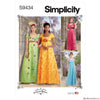 Simplicity Pattern S9434 Misses' & Women's Regency Era Style Dresses