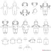 Simplicity Pattern S9440 Plush Dolls with Clothes