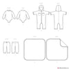 Simplicity Pattern S9459 Babies' Bodysuit, Jumpsuit, Pants & Blanket