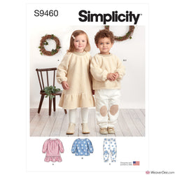 Simplicity Pattern S9460 Dress, Top & Pants - Toddlers' & Children's