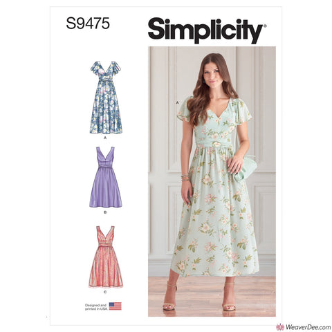Simplicity Pattern S9475 Misses' Dresses