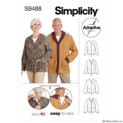 Simplicity Pattern S9488 Unisex Adaptive Cardigan